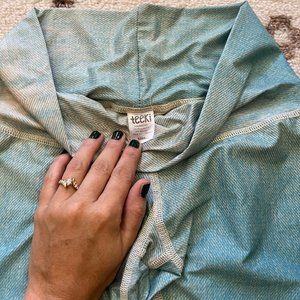 Teeki Hot Yoga Pants - Small - Light Blue - Yin Yang